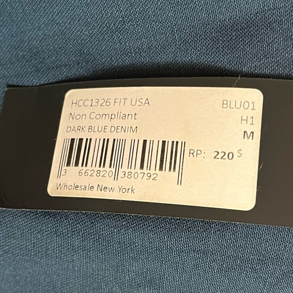 The Kooples • NWT Non Compliant Dark Blue Denim Button Down Shirt - Picture 5 of 5